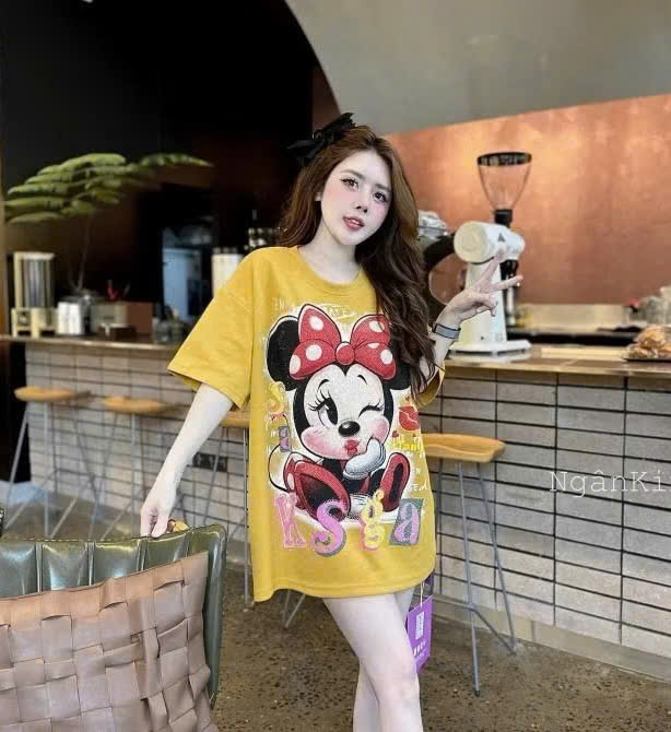XẢ C86 - ÁO PHÔNG VÀNG NỮ MICKEY