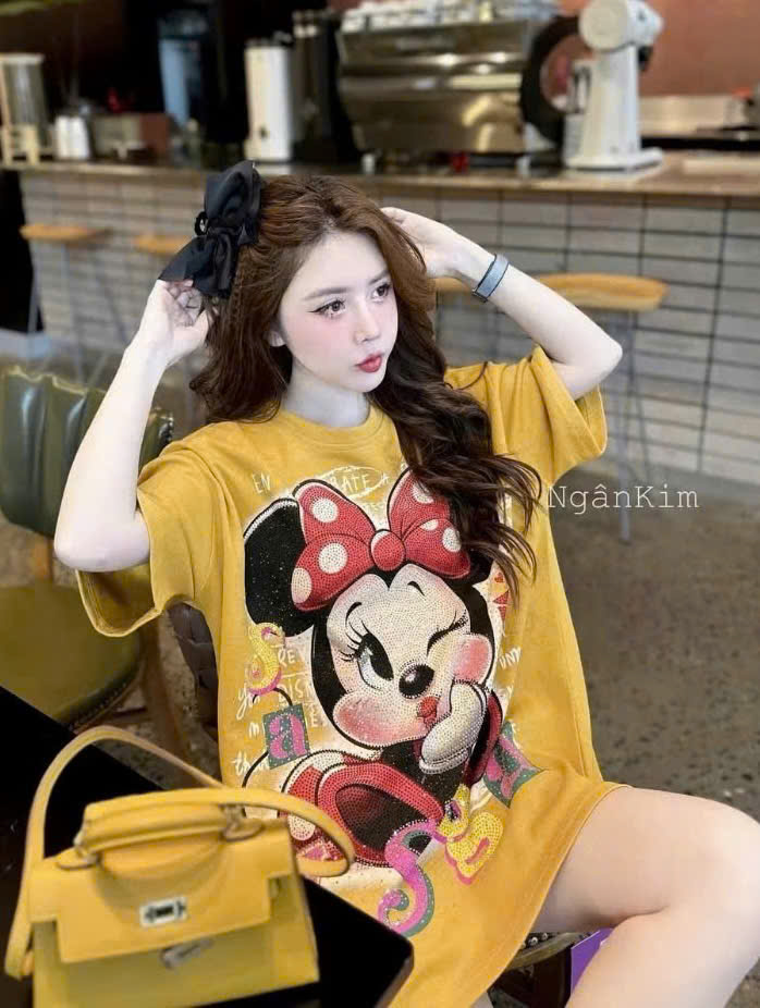 XẢ C86 - ÁO PHÔNG VÀNG NỮ MICKEY