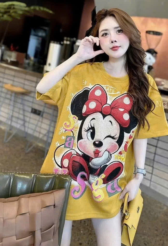 XẢ C86 - ÁO PHÔNG VÀNG NỮ MICKEY