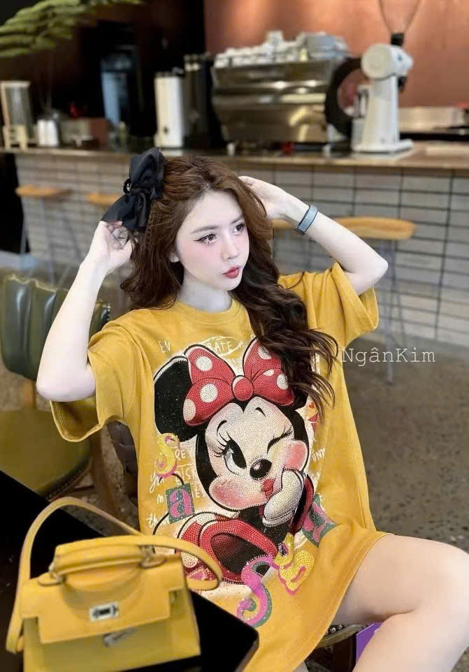 XẢ C86 - ÁO PHÔNG VÀNG NỮ MICKEY