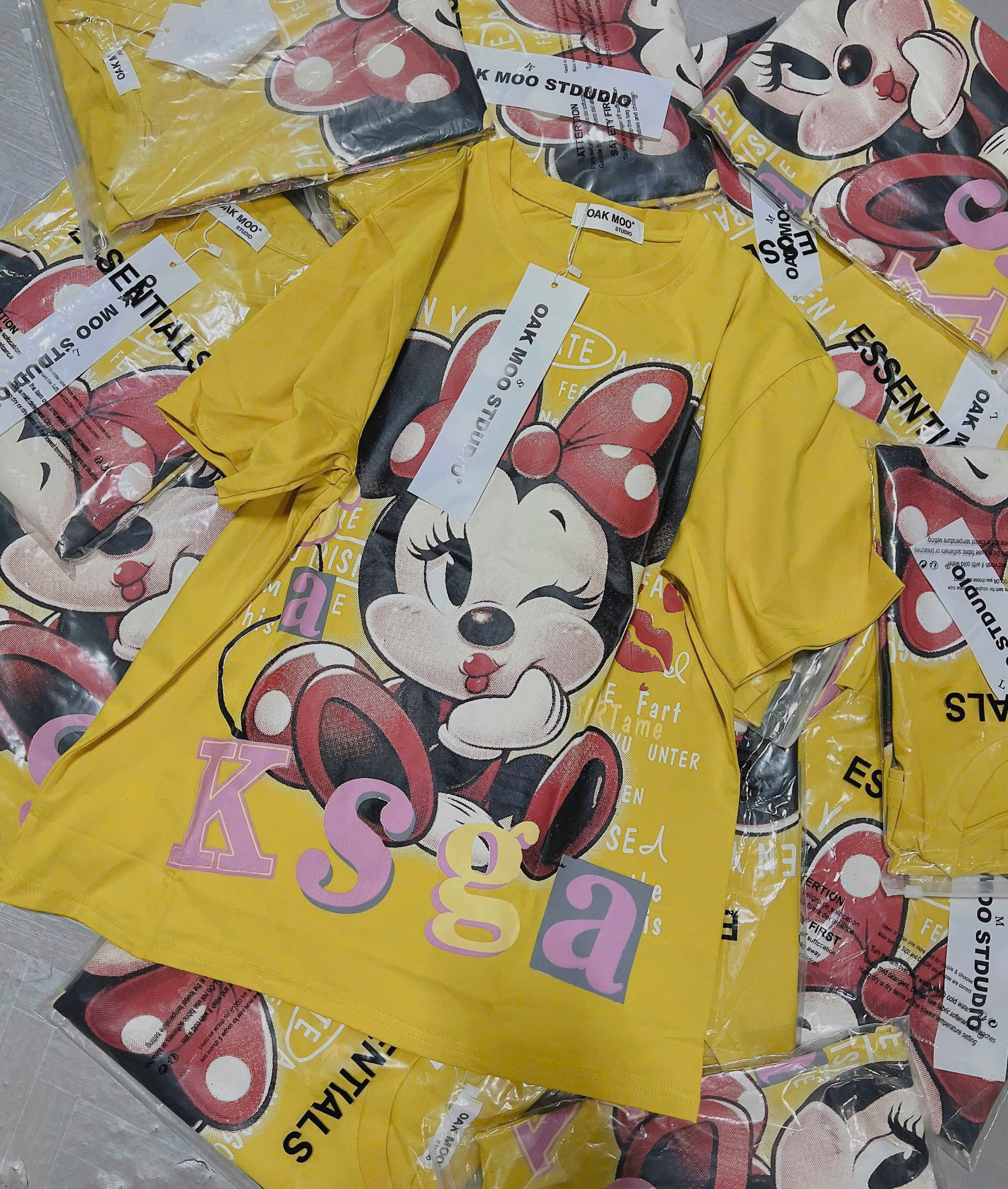 XẢ C86 - ÁO PHÔNG VÀNG NỮ MICKEY