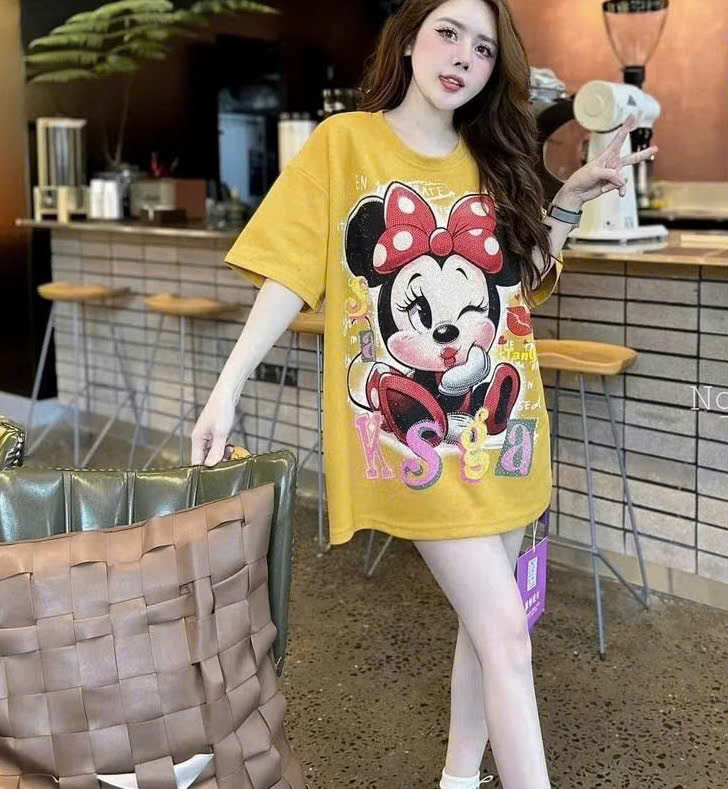 XẢ C86 - ÁO PHÔNG VÀNG NỮ MICKEY