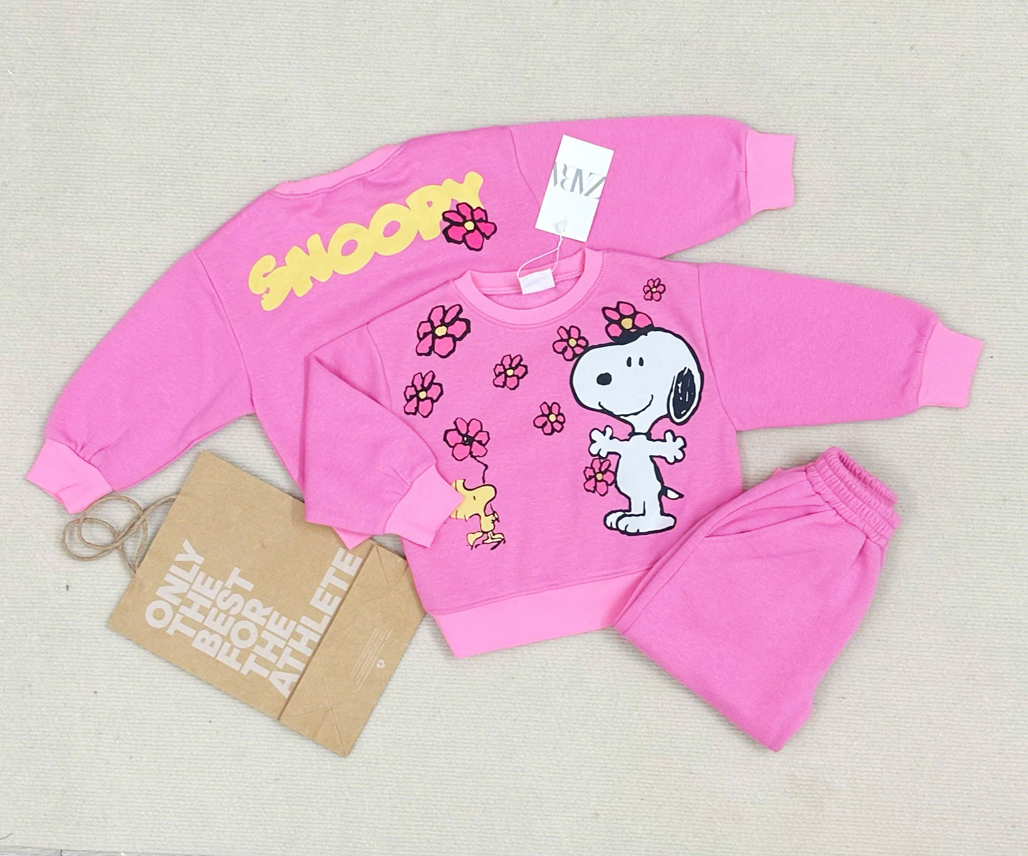 XẢ SET BỘ HỒNG SNOOPY BÉ GÁI - B963