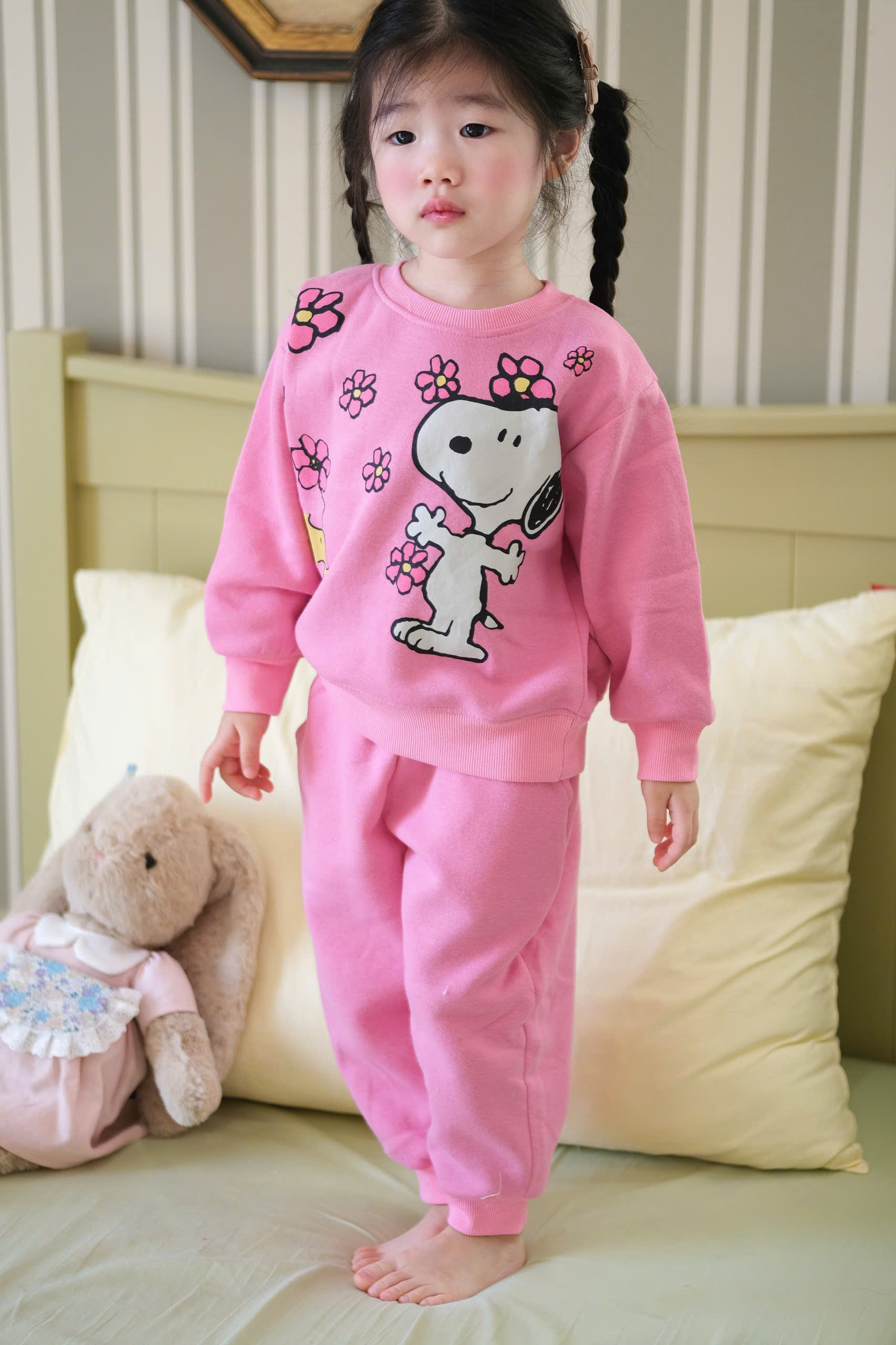 XẢ SET BỘ HỒNG SNOOPY BÉ GÁI - B963