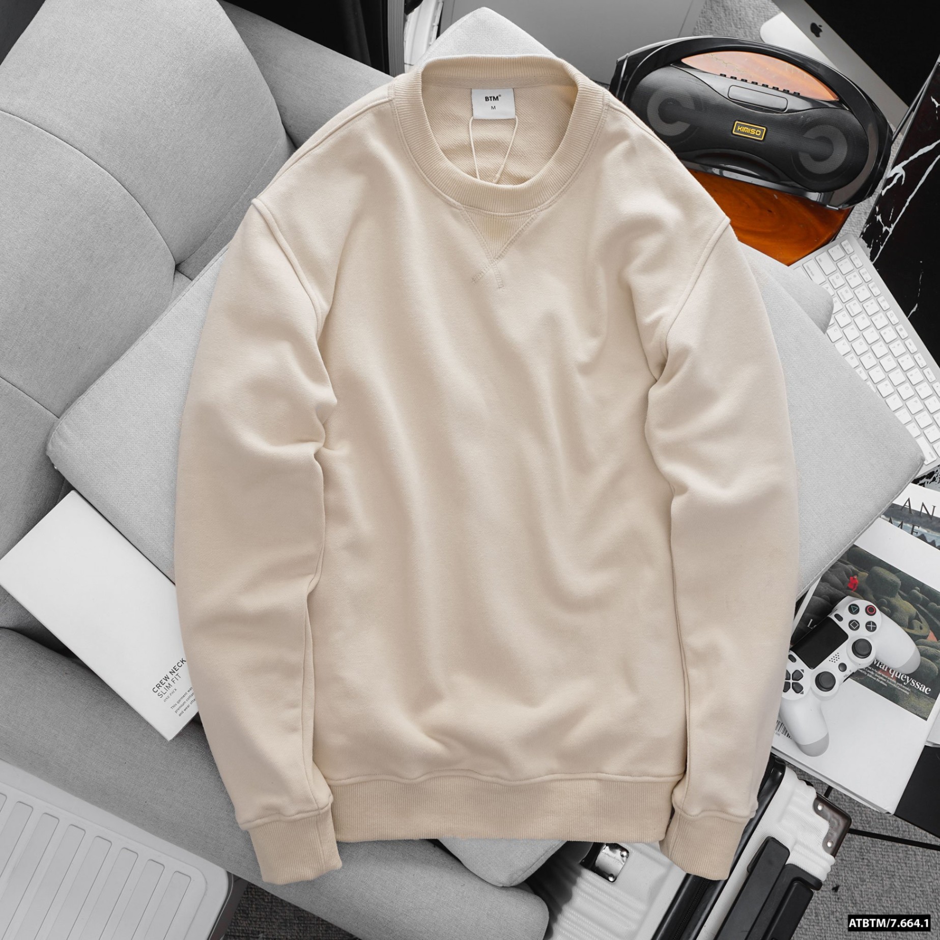 Áo nỉ BTM basic fleece fabric sweatshirt