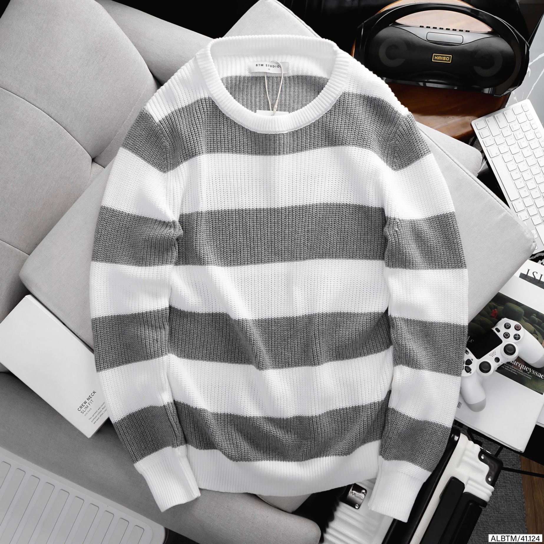 BTM oversized striped sweater