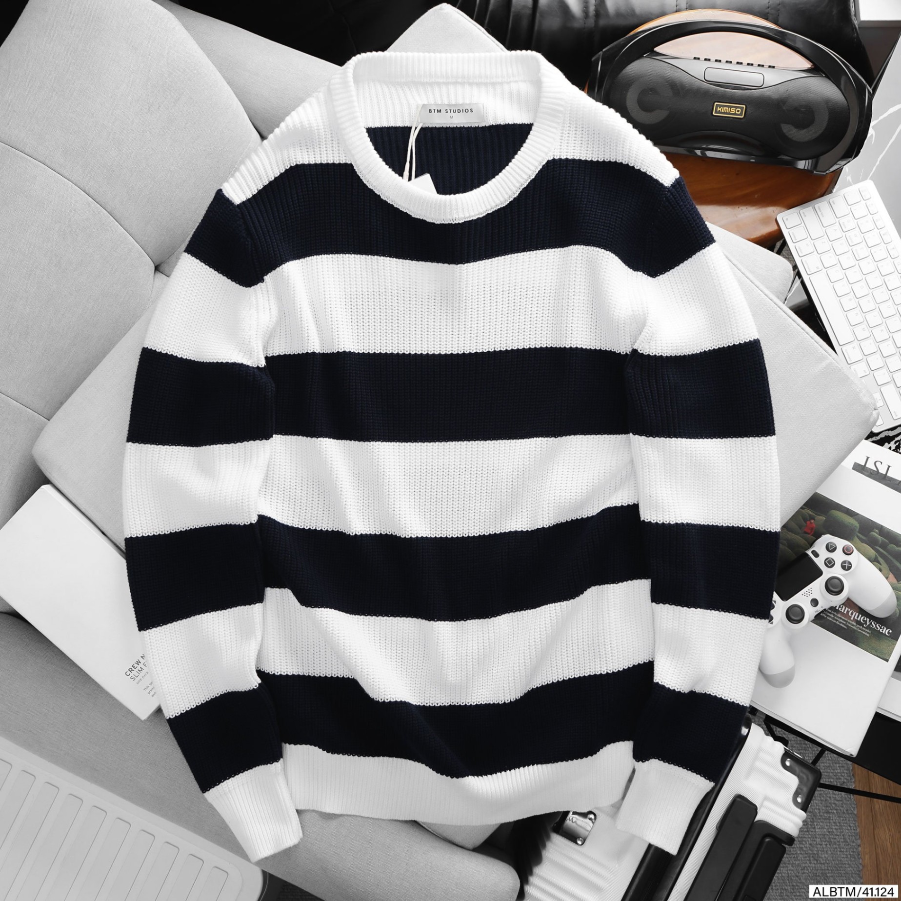 BTM oversized striped sweater