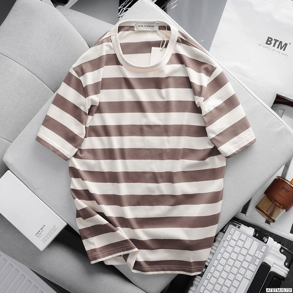 Áo Thun BTM Striped Cotton T-Shirt