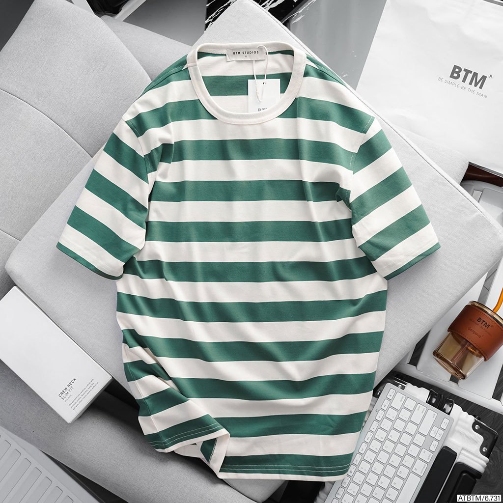 Áo Thun BTM Striped Cotton T-Shirt