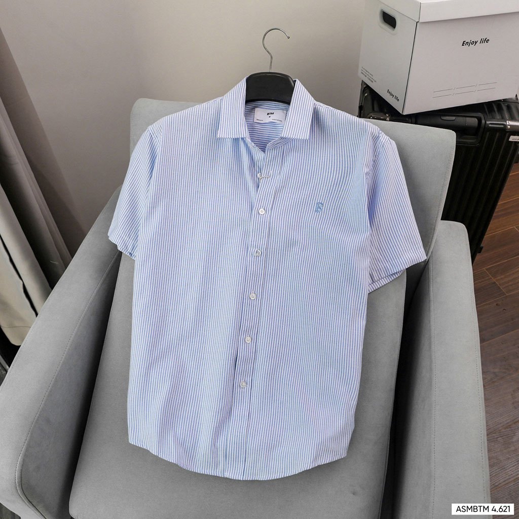 Áo sơ mi cộc tay BTM oversized OXFORD short sleeve shirt