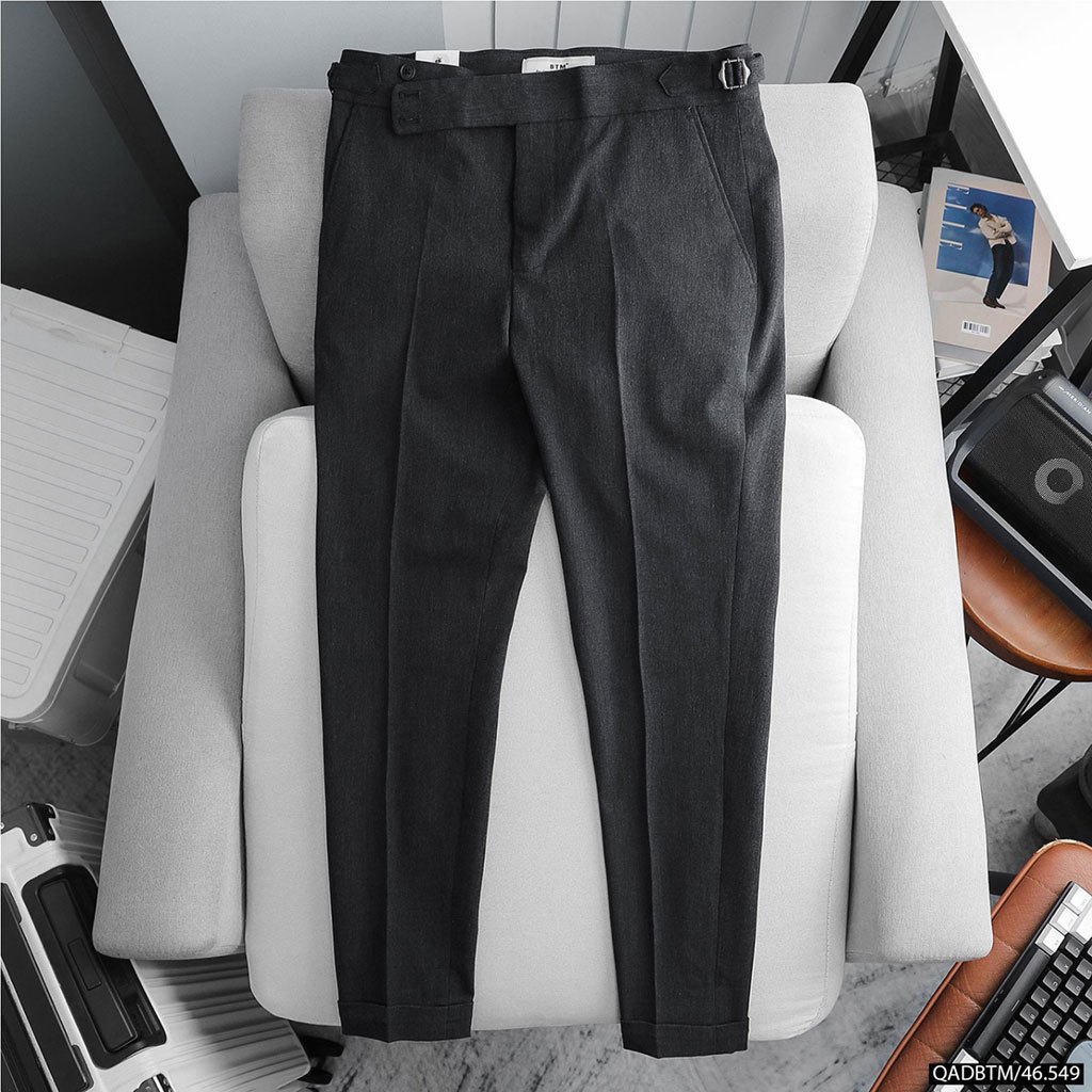 BTM Solid Basic Sidetab Trouser Pant