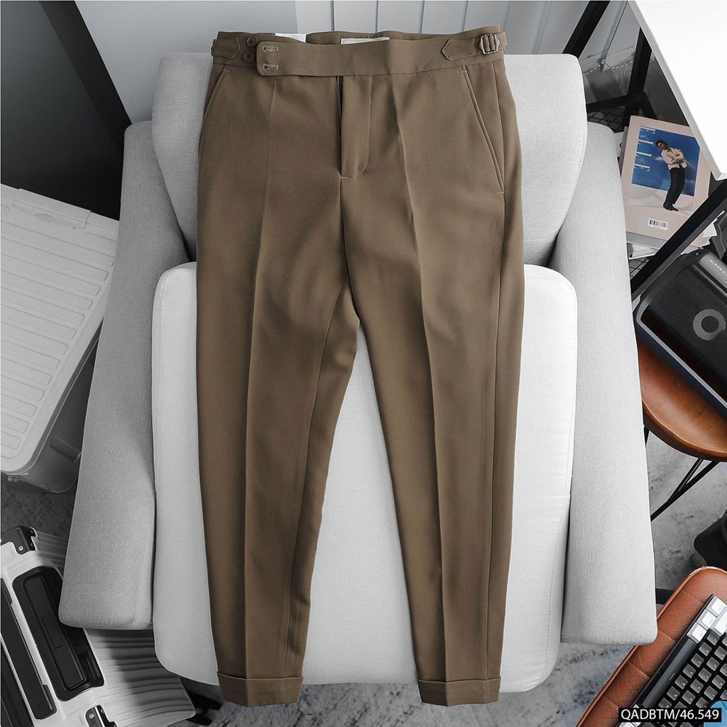 BTM Solid Basic Sidetab Trouser Pant