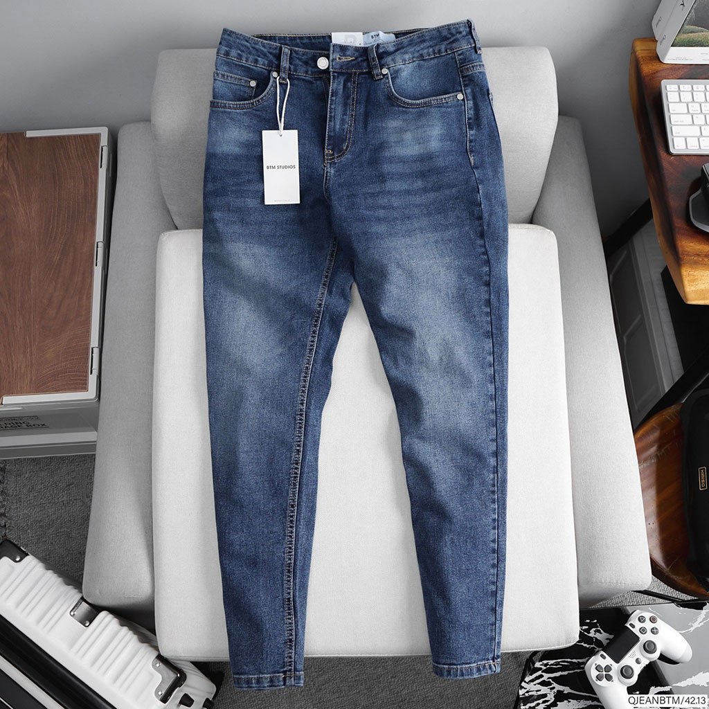 BTM MID-BLUE BASIC SLIMFIT JEANS 5C