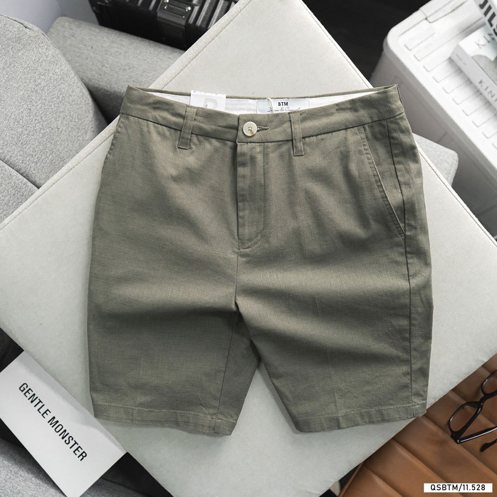 Quần short BTM Basic linen fabric short