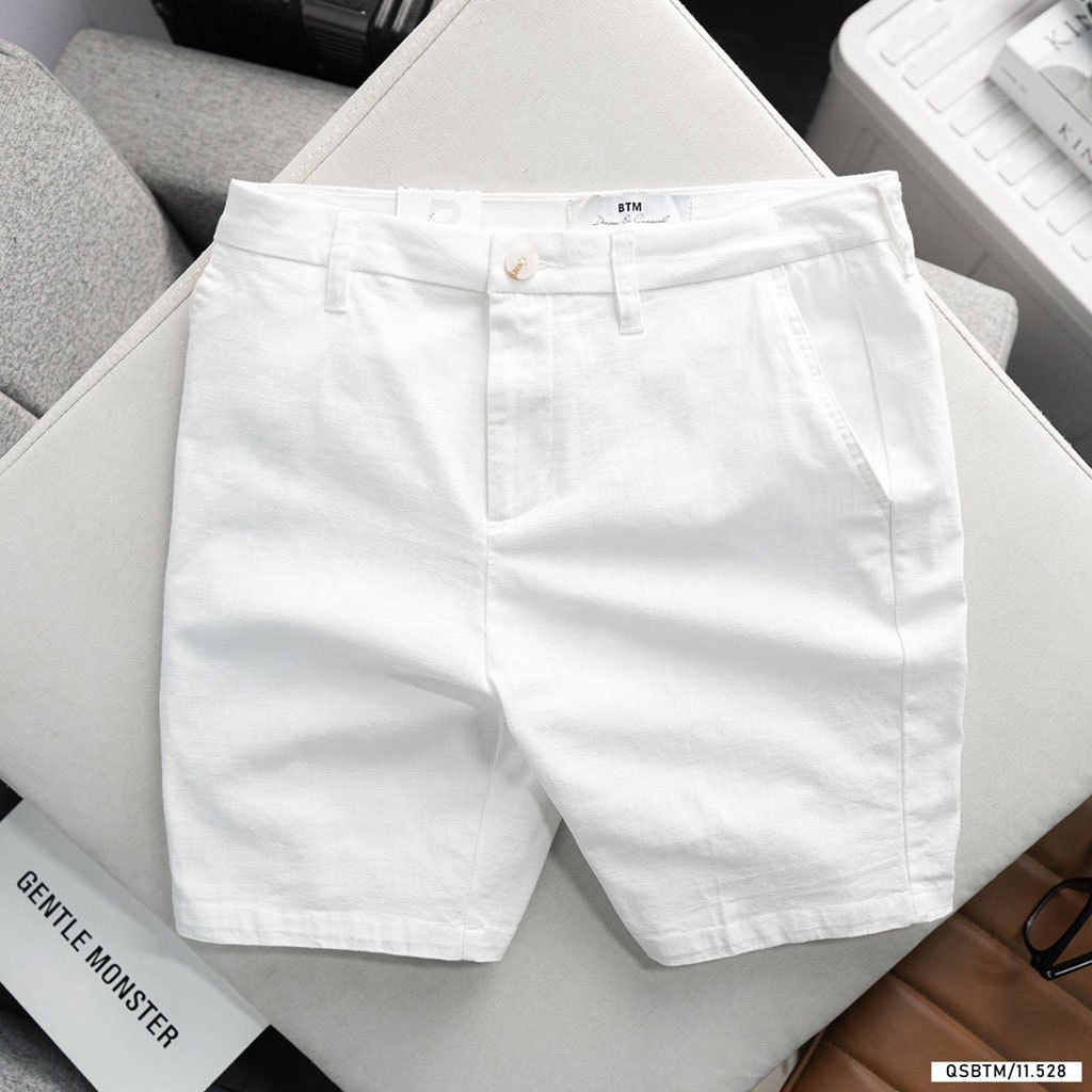 Quần short BTM Basic linen fabric short