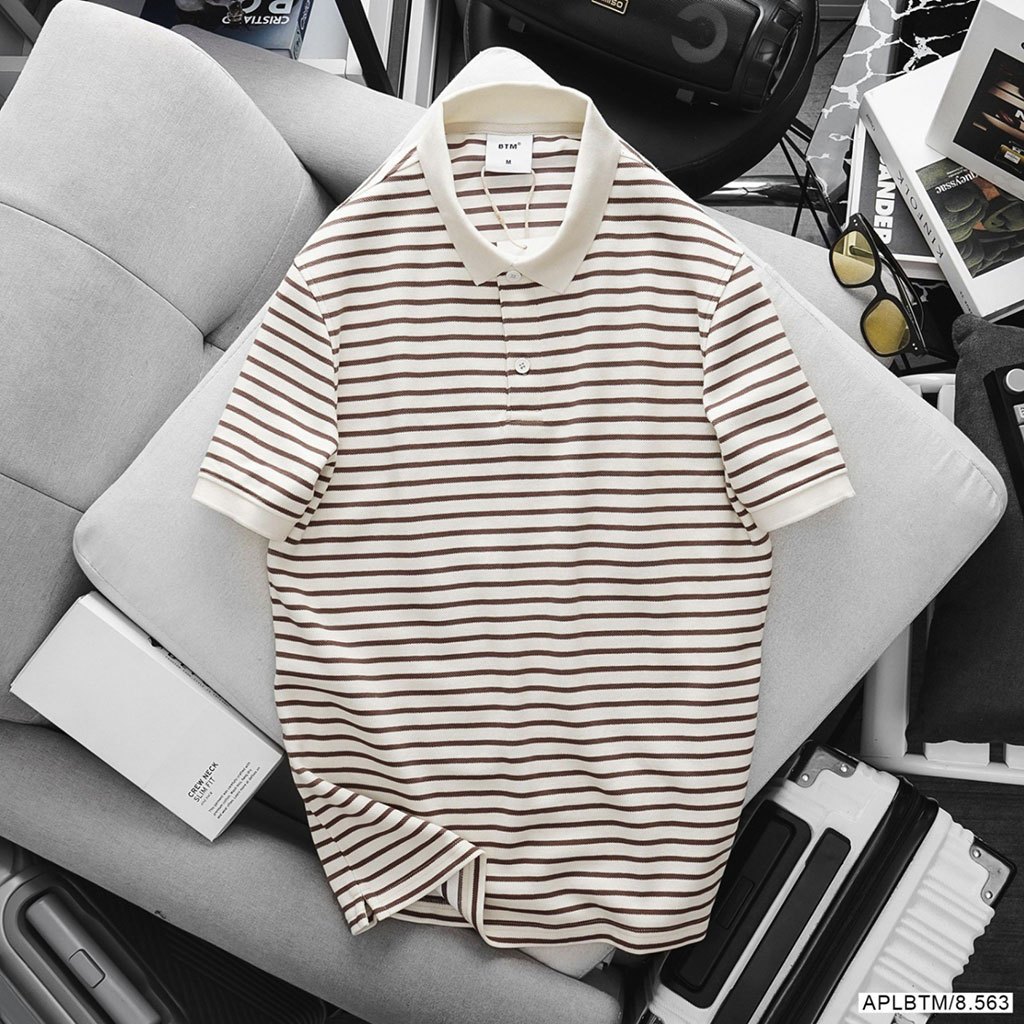 ÁO THUN BTM BASIC STRIPED POLO SHIRT