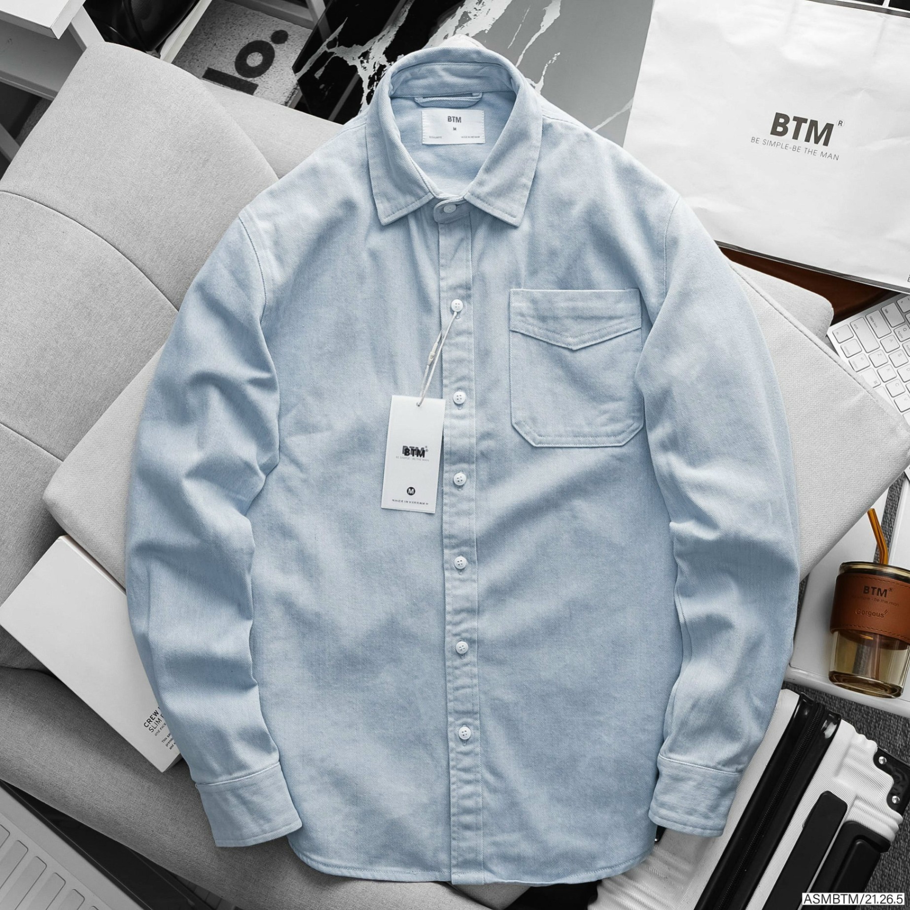 BTM Heavyweight Basic Denim Shirt