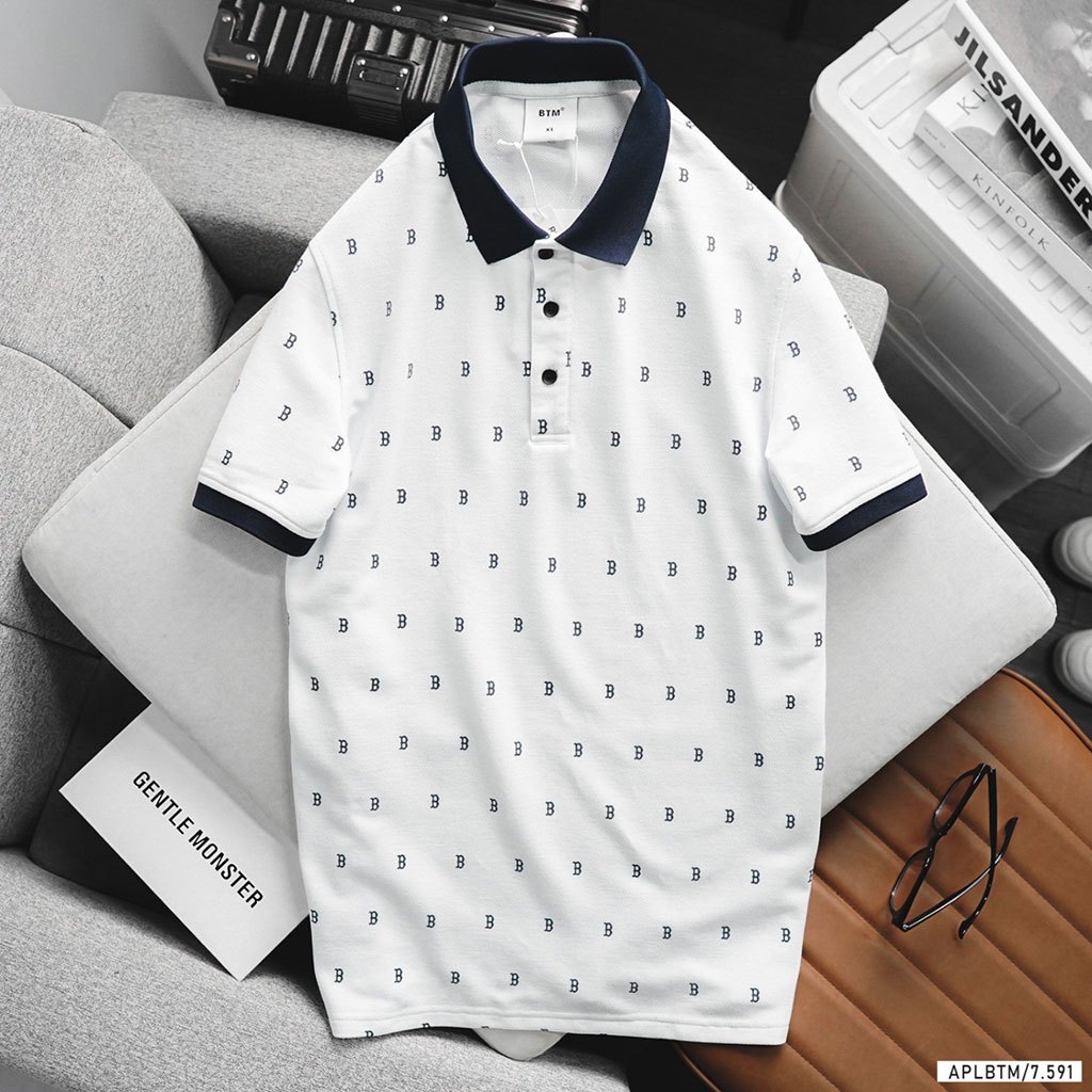 BTM MONOGRAM PATTERN POLO