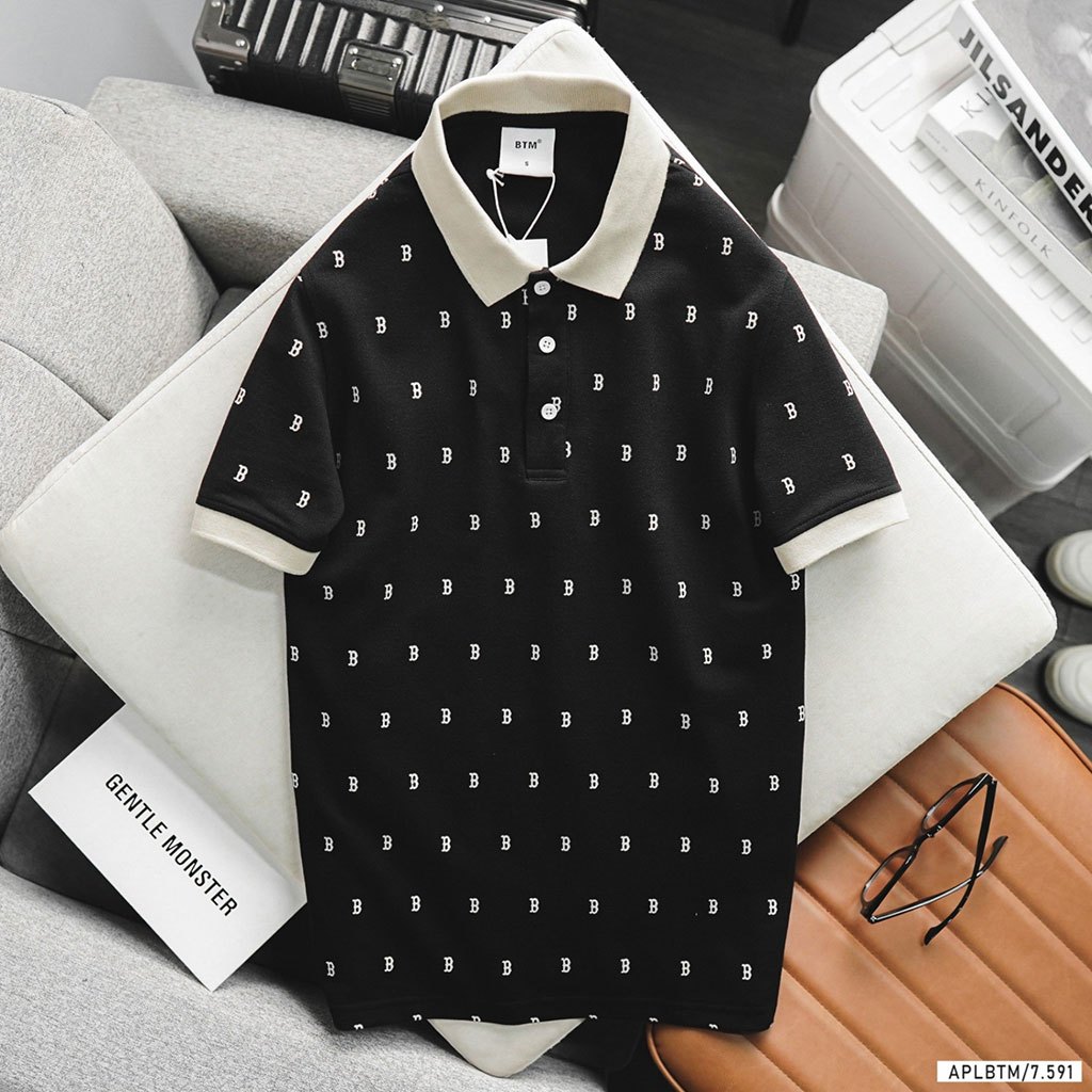 BTM MONOGRAM PATTERN POLO