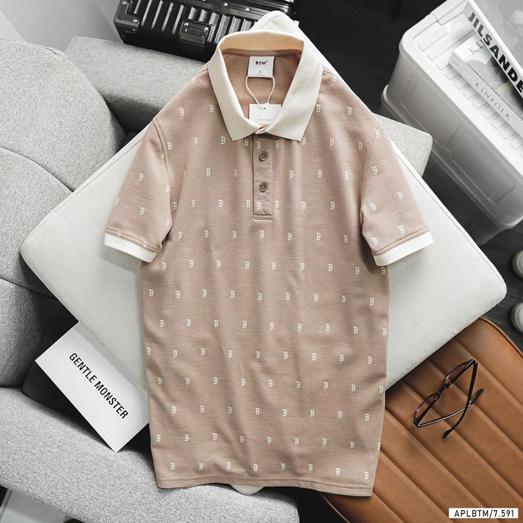 BTM MONOGRAM PATTERN POLO