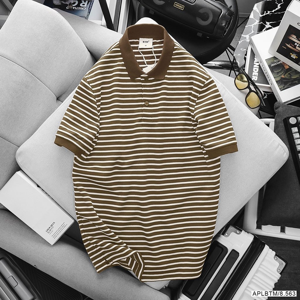 ÁO THUN BTM BASIC STRIPED POLO SHIRT