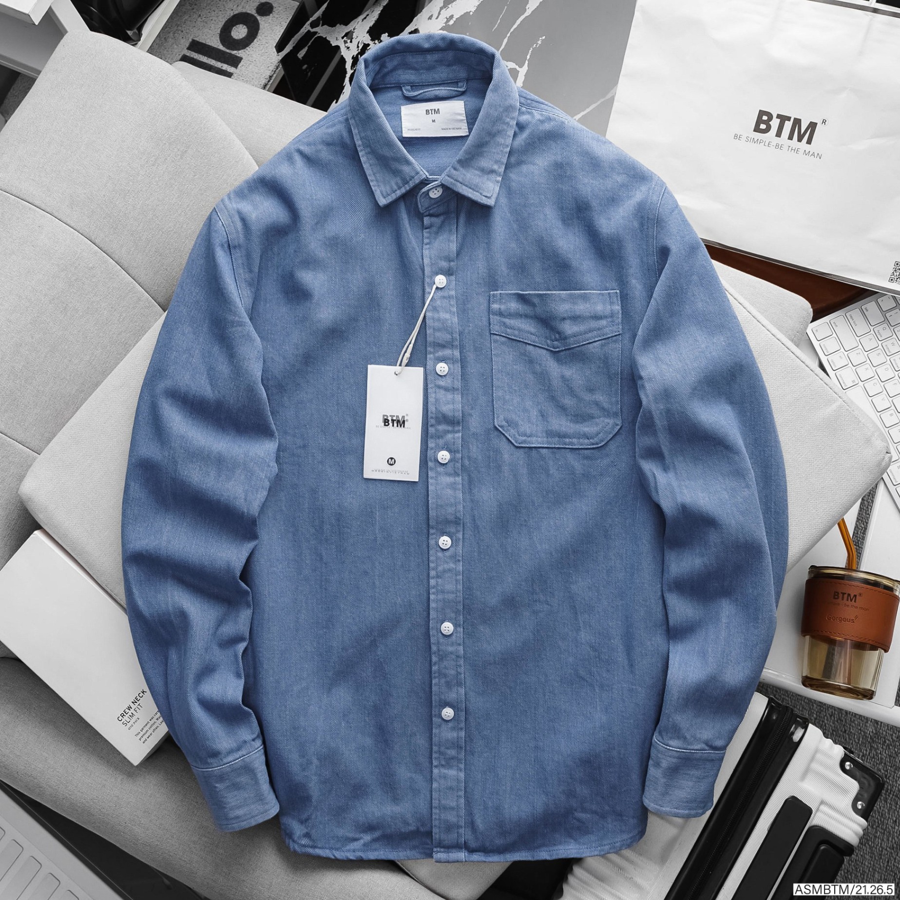 BTM Heavyweight Basic Denim Shirt