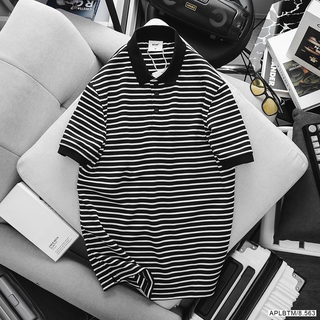 ÁO THUN BTM BASIC STRIPED POLO SHIRT