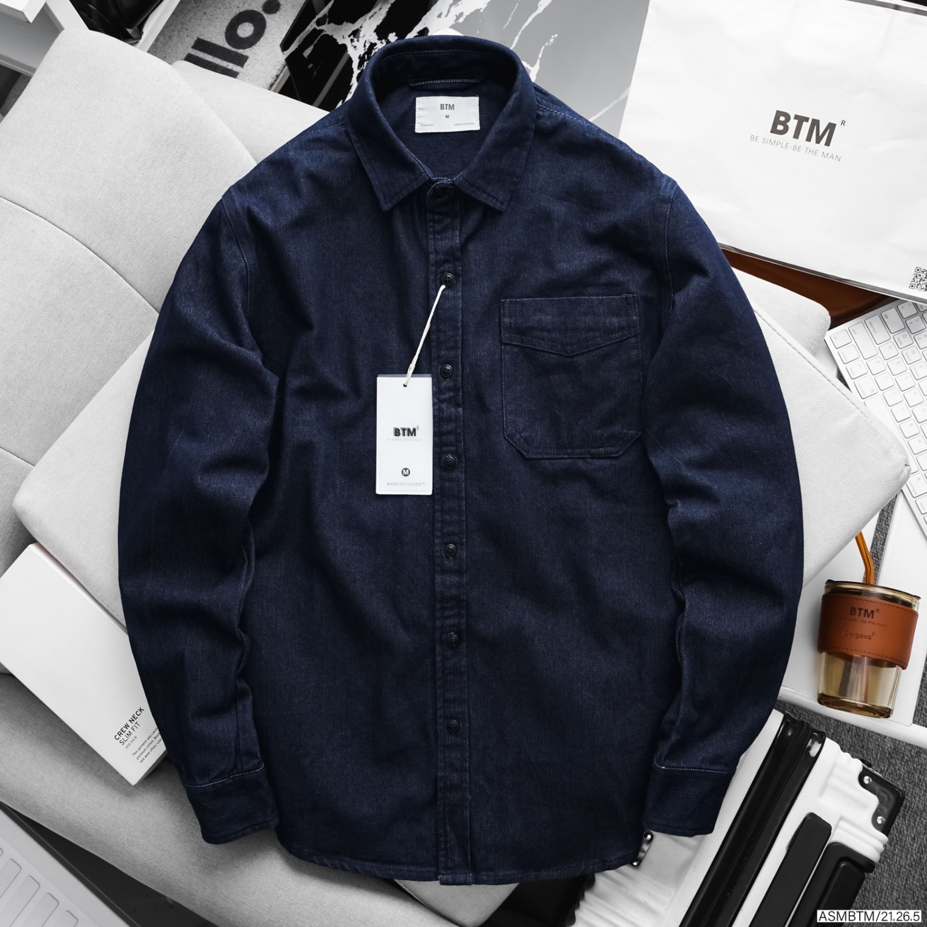 BTM Heavyweight Basic Denim Shirt