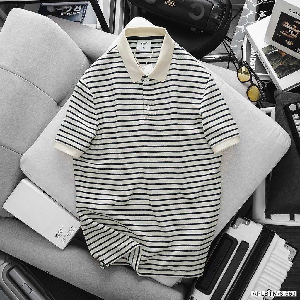 ÁO THUN BTM BASIC STRIPED POLO SHIRT