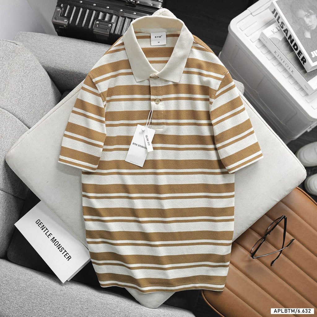 Áo thun BTM weaving checked polo shirt