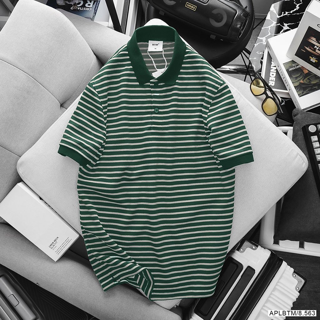 ÁO THUN BTM BASIC STRIPED POLO SHIRT