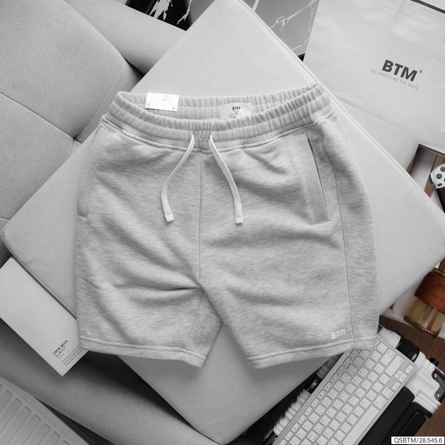 Quần short nỉ basic jogger short