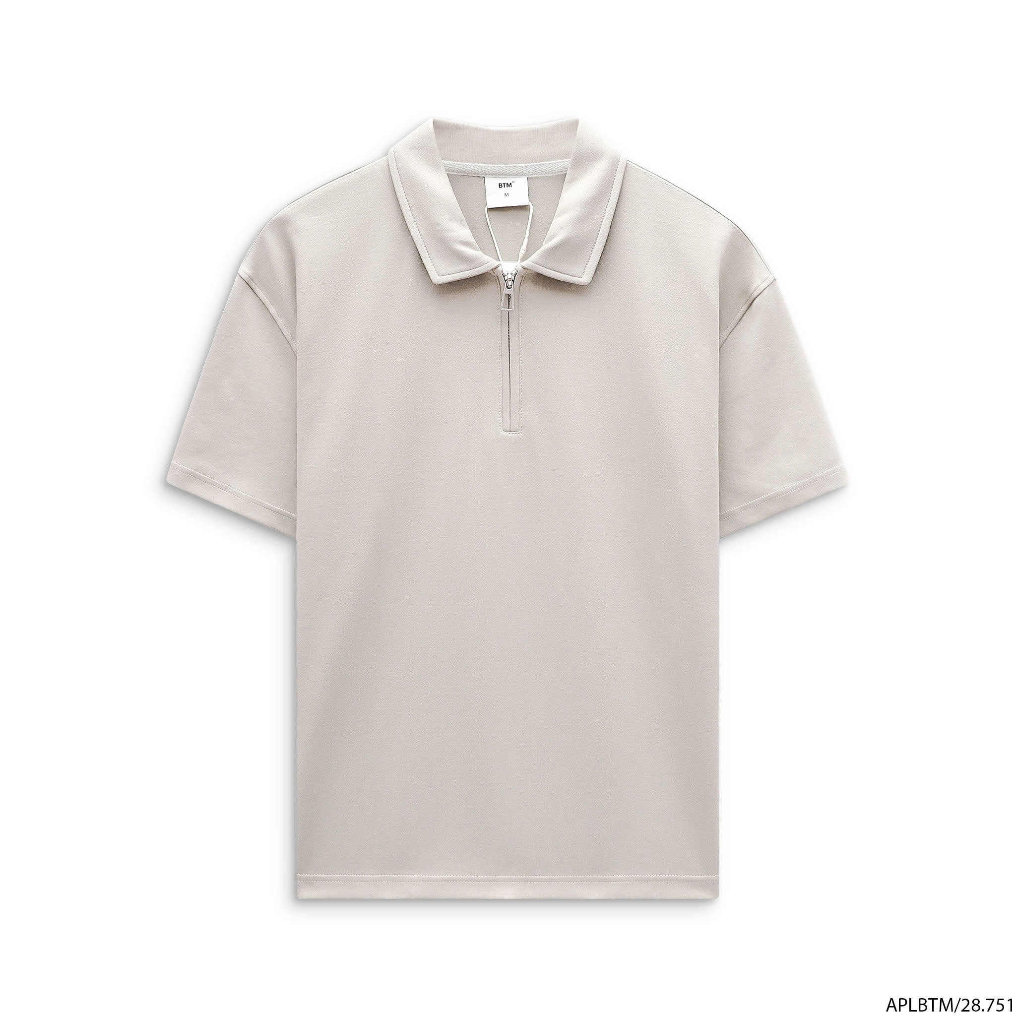 Áo thun BTM Zip-up Collar polo shirt