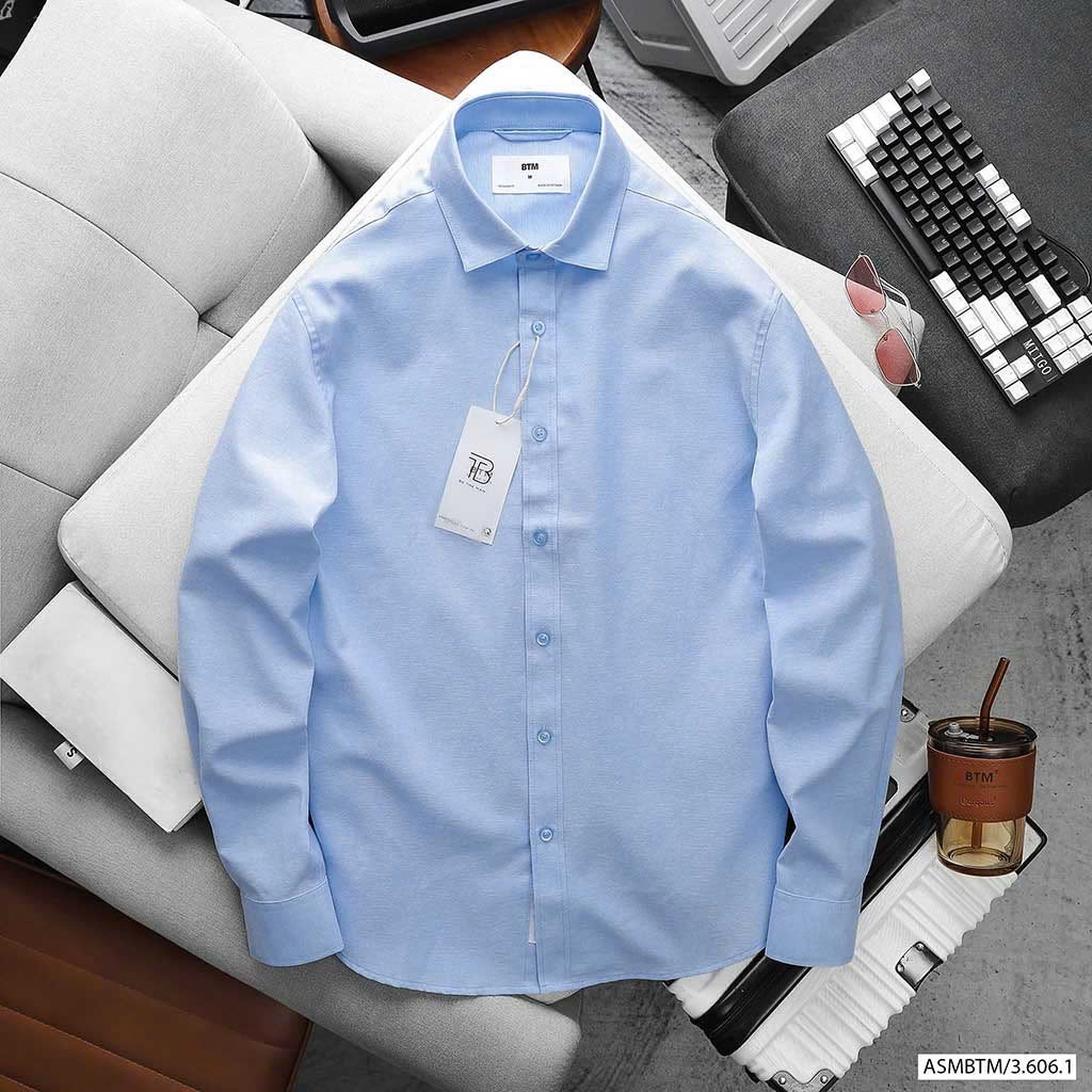 Áo Sơ Mi Dài Tay BTM OXFORD Logo Checked Shirt