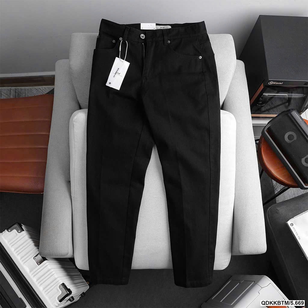 Quần kaki BTM BASIC HIGH RISE REGULAR FIT JEANS