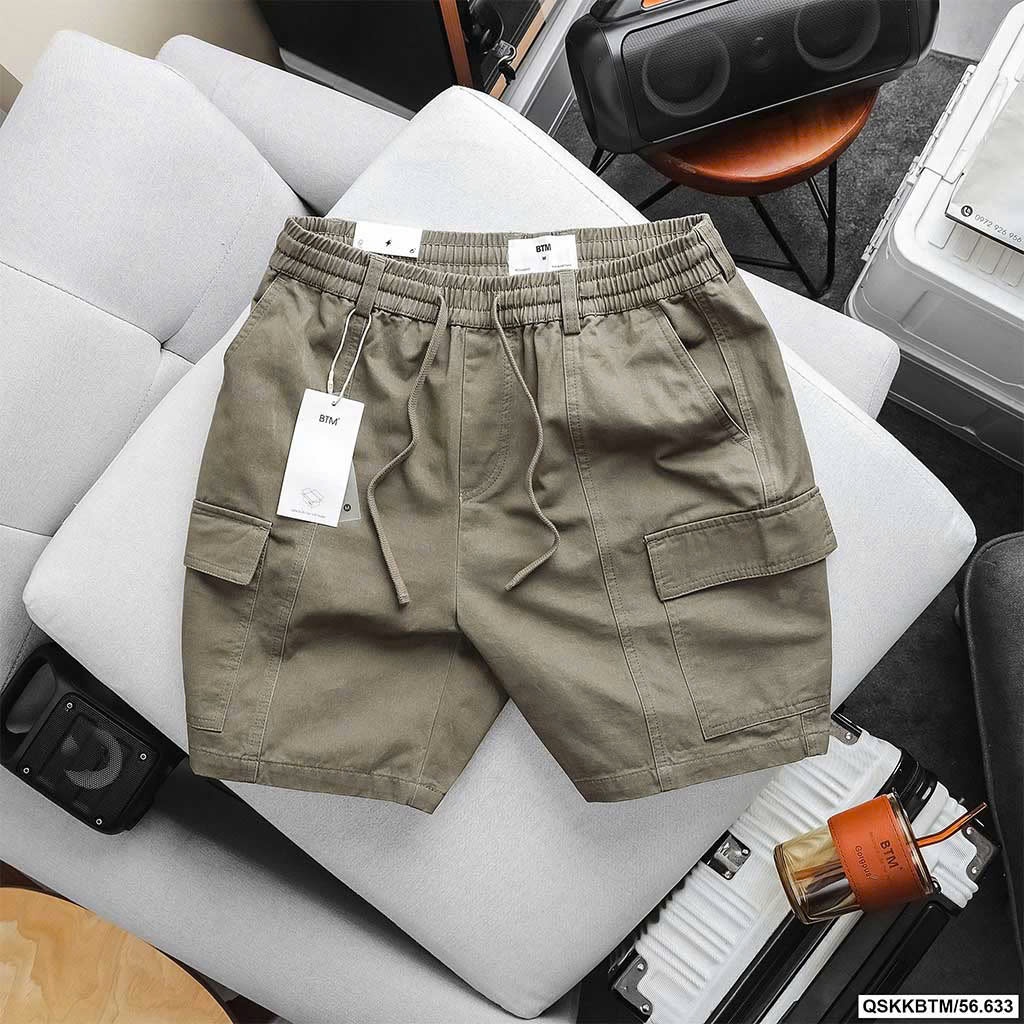 Quần BTM Cargo Kaki Short
