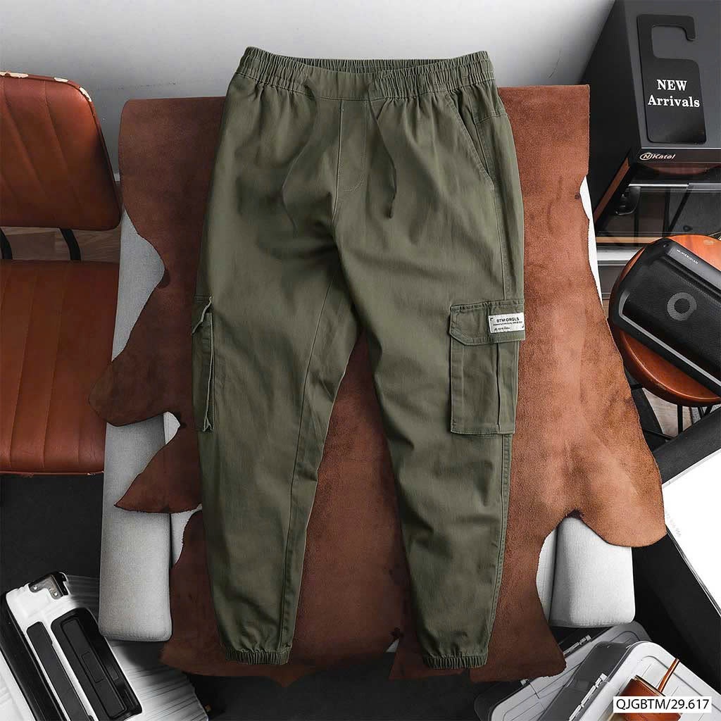 Quần jogger cargo khaki BTM