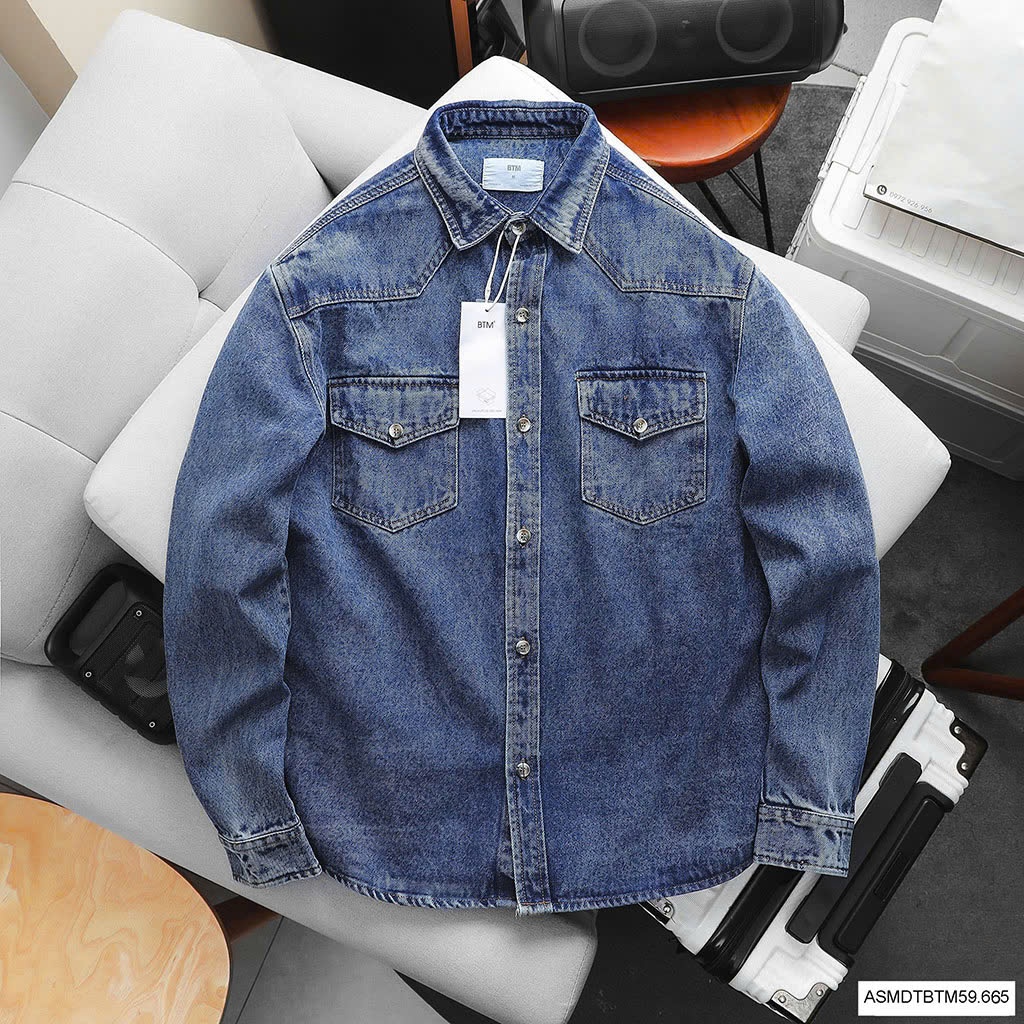 Áo sơ mi BTM Denim Flap Pocket Shirt