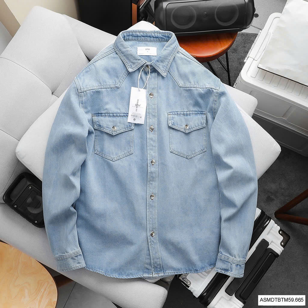 Áo sơ mi BTM Denim Flap Pocket Shirt