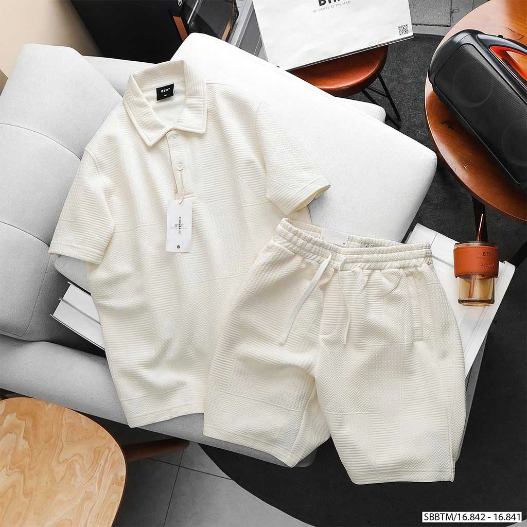 Set bộ BTM JACQUARD TEXTURED BASIC TRACKSHORT
