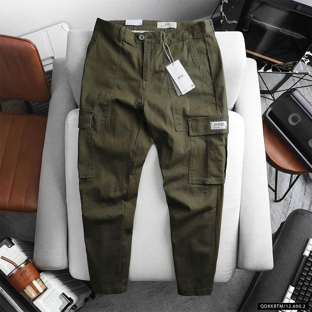 QUẦN KAKI BTM SLIM CARGO KAKI PANTS