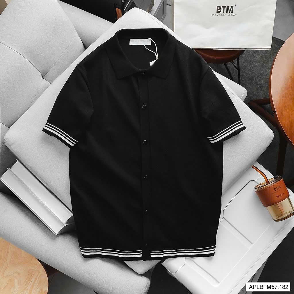 ÁO POLO BTM VINCOSE COTTON BUTTON KNIT POLO
