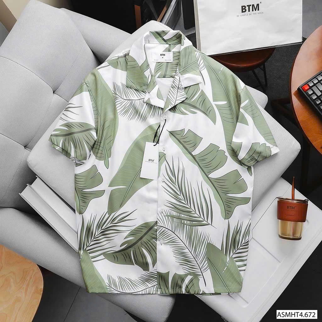 Áo sơ mi BTM pattern summer cuban shirt