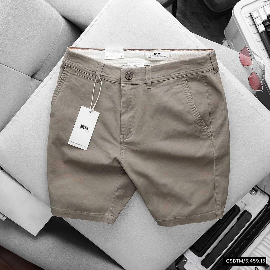 Quần Đùi BTM Basic Color Kaki Short Slimfit