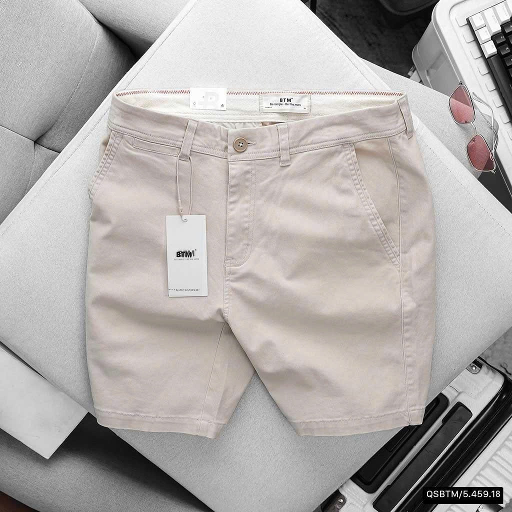 Quần Đùi BTM Basic Color Kaki Short Slimfit
