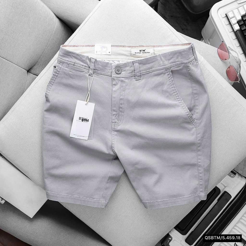 Quần Đùi BTM Basic Color Kaki Short Slimfit