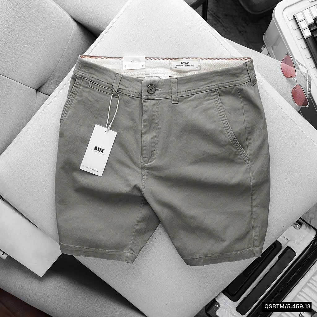 Quần Đùi BTM Basic Color Kaki Short Slimfit