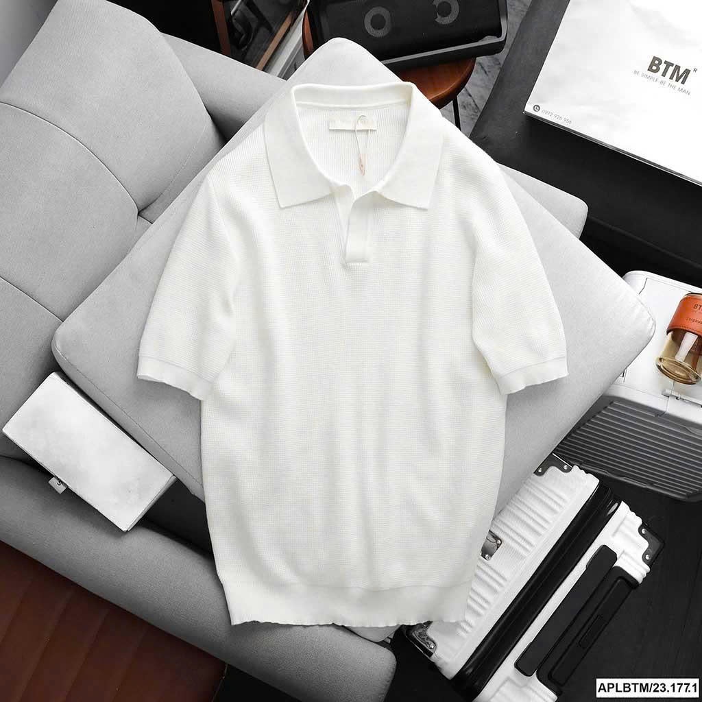 Áo Thun BTM V Neck Knit Vincose Polo Regularfit