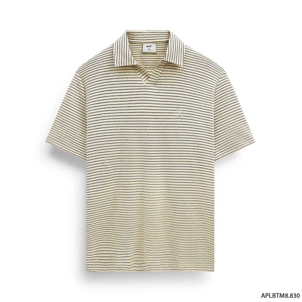 Áo Thun BTM Striped V Neck Waffle Polo Regular