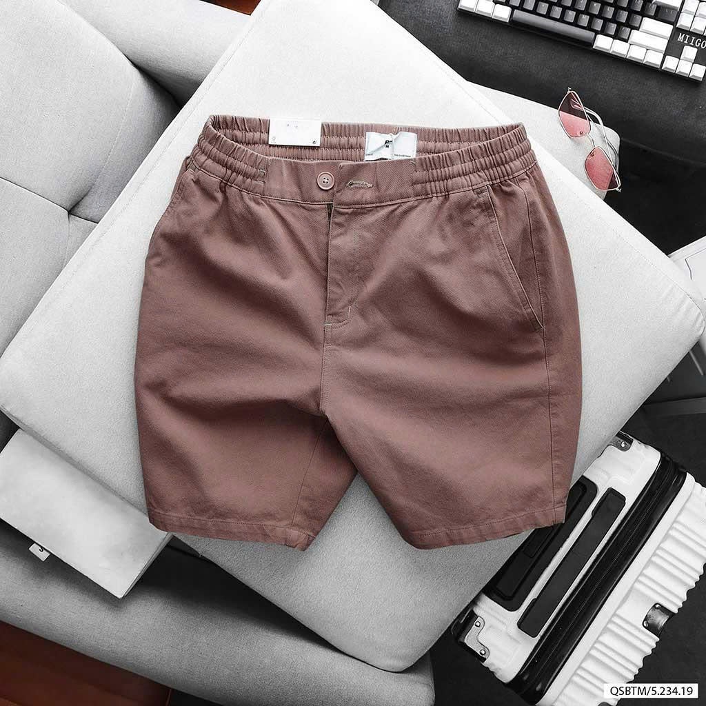 Quần Đùi BTM Classic Pique Kaki Short Slimfit